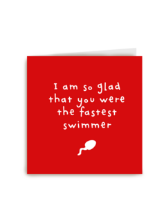 Valentijnskaart Fastest swimmer