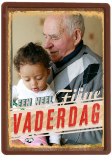 vaderdag fotokaart klassiek een heel fijne vaderdag