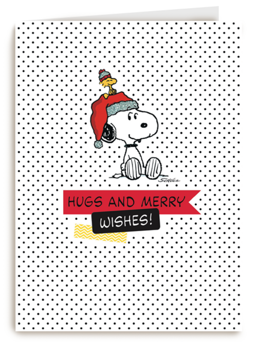 xmas humor snoopy met kerstmuts