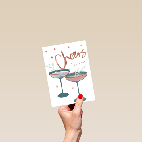 cheers to you with cocktails