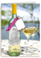fotokaart fles wijn en glazen 35 jaar