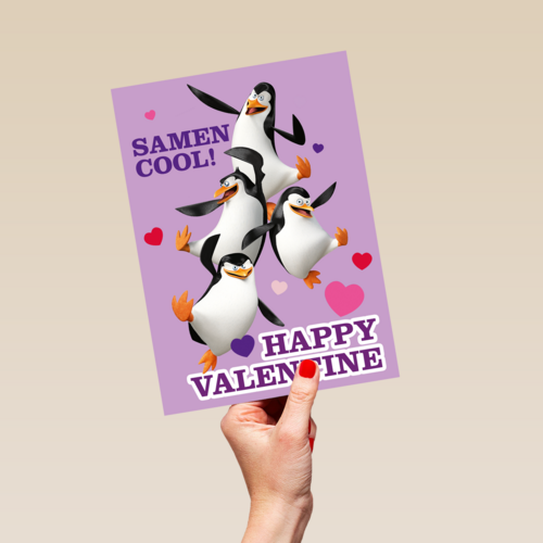 Penguins Samen Cool Valentijn