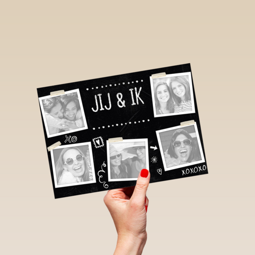 fotokaart jij en ik al 10 jaar vriendinnen xoxoxo