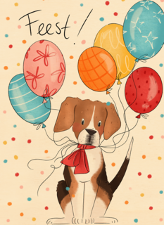 Matia Feest ballonen hond