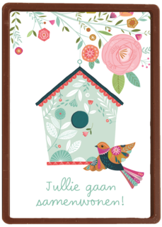 samenwonen kaart vogelhuisje