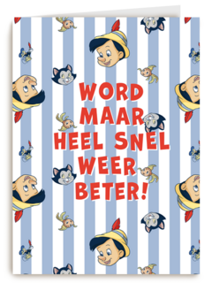 Beterschap kaart Pinocchio