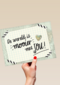 compliment de wereld is mooier met jou