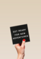 letterbord kaart met de tekst get ready for new adventures