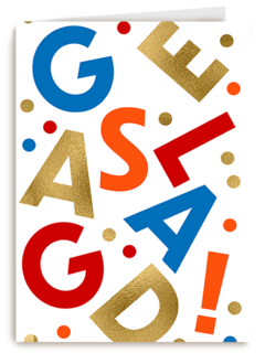 Geslaagd kleurrijk modern