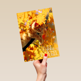 herfst kaart dikke herfst knuffel