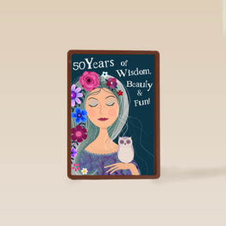 Verjaardagskaart 50 vrouw 50 years of