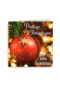 zakelijke kerstkaart met rode kerstbal