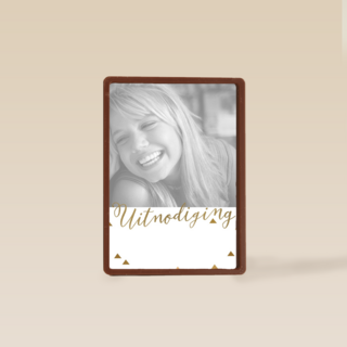 een super toffe uitnodiging voor een feestje