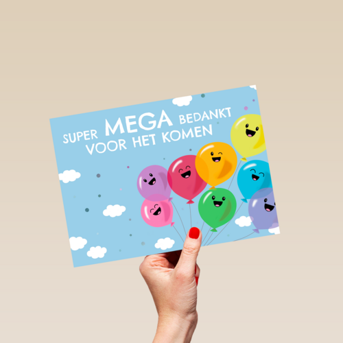 Super mega bedankt voor het komen