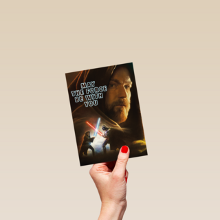 Star Wars kaart may the force be with you