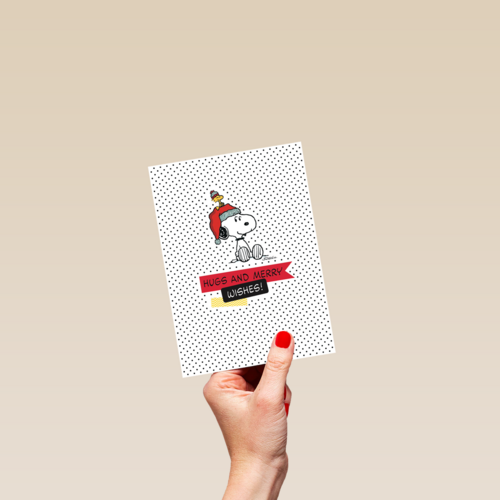 xmas humor snoopy met kerstmuts