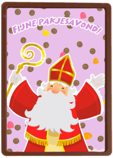 Sinterklaaskaart Fijne pakjesavond