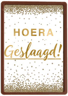geslaagd kaart hoera geslaagd gouden letters