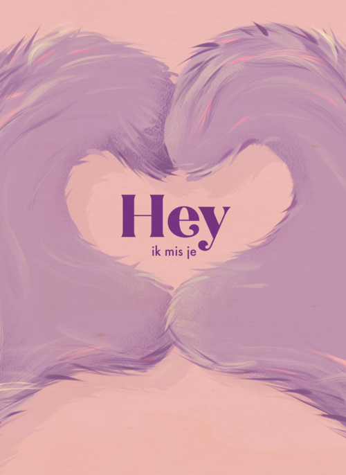 Houten Kaart Vriendschap | Hallmark | Houten Kaart Hallmark | Vriendschap | Ik Mis Je Fluffy Hands