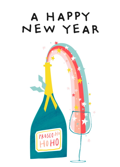 Kaart Hallmark | Nieuwjaar | Ansichtkaart A Happy New Year
