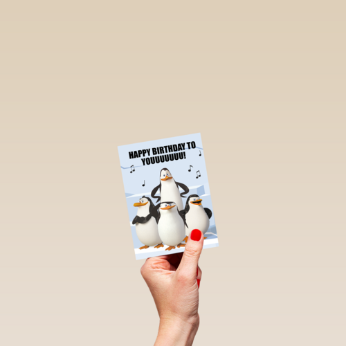 Penguins verjaardagskoor