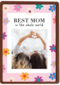 Moederdag kaart foto Best mom in the world