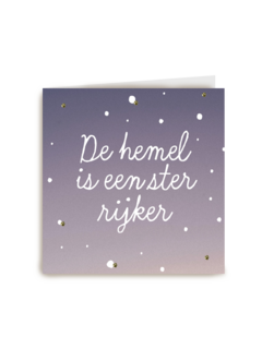 de hemel is een ster rijker