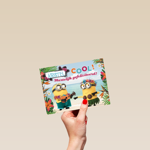 minions cool hartelijk gefeliciteerd