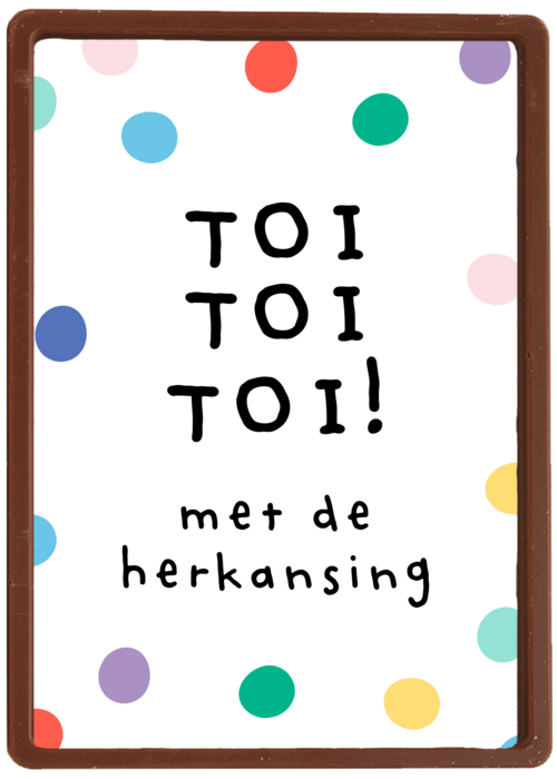 Chocolade Kaart Diploma | Hallmark | Chocolade Kaart Hallmark | Diploma | Gezakt Kaart Toi Toi Toi Met De Herkansing