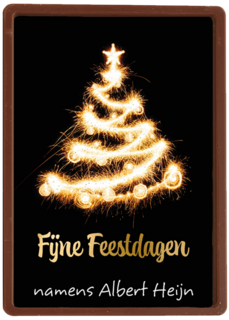 kerstkaart met lichtgevende kerstboom