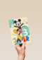 Blije Mickey Mouse verjaardagskaart