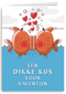 vissen een dikke kus voor valentijn