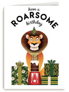 verjaardag kaart folio have a roarsome birthday leeuw