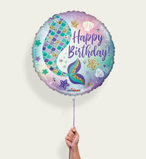 Ballon Happy Birthday Zeemeermin Multi