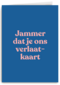 collega afscheid kaart andc jammer dat je ons verlaat kaart