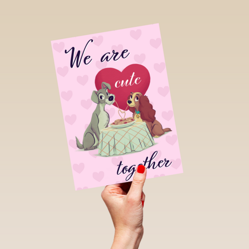 Valentijnskaart Lady en Vagebond