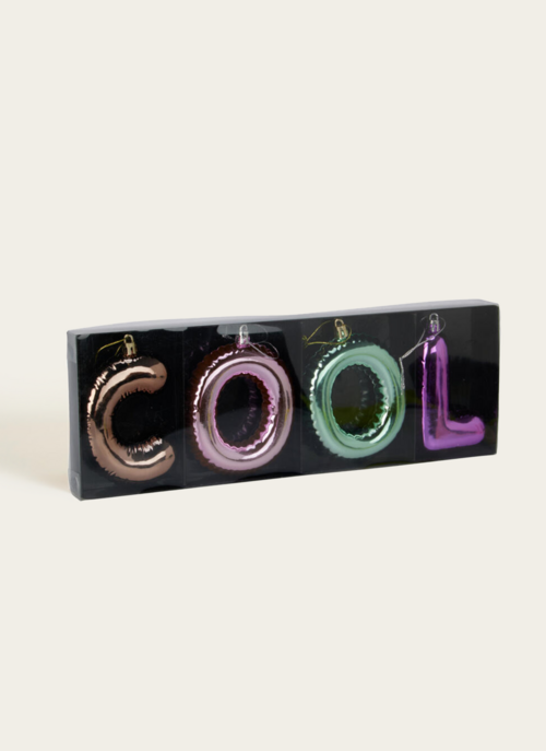 Cool Letters Ornament Cadeau Ornamenten |