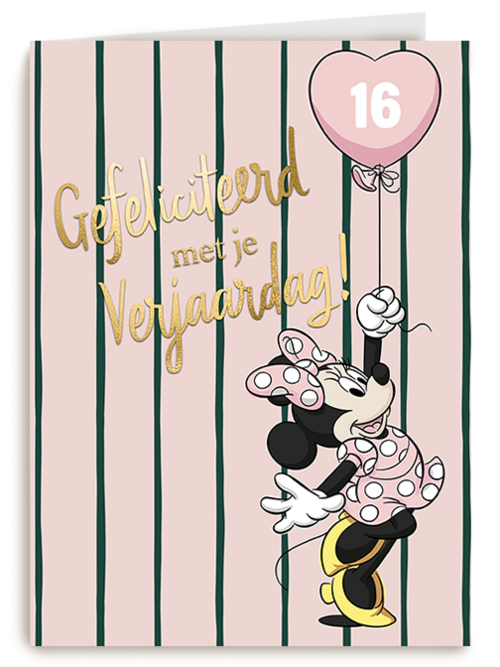 Kaart | Verjaardag | Minnie Mouse Gefeliciteerd Leeftijd