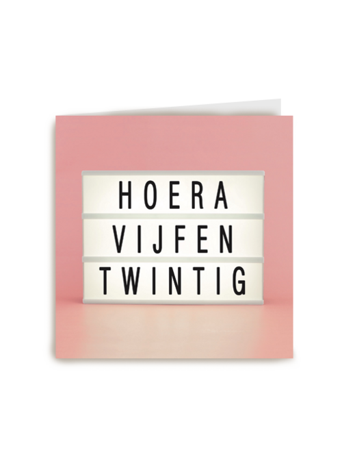 Verjaardagskaart Hallmark | Hoera Vijfentwintig