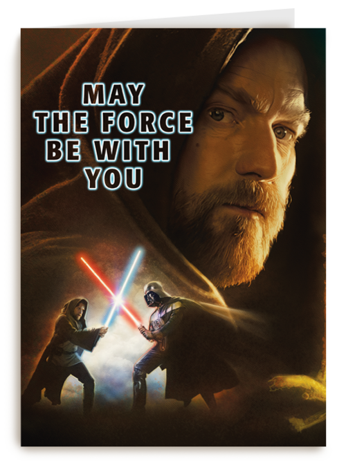 Star Wars kaart may the force be with you