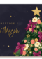 Fruitige kerstboom kerstkaart