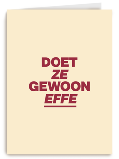 andC Doet ze gewoon effe