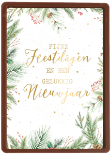 Kerstkaart klassiek Kersttakken