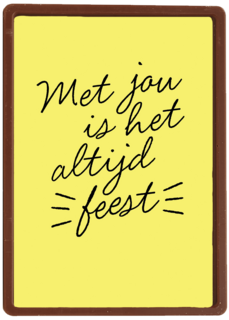 Verjaardagskaart man vrouw Met jou is het altijd feest