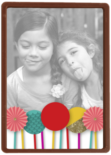 versiering fotokaart meisje