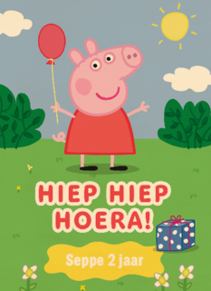 Peppa Pig Hiep Hiep Hoera