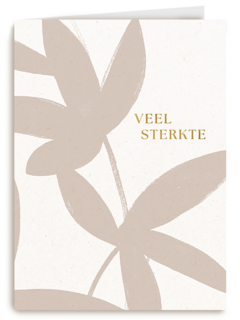 Veel sterkte beige bladeren