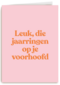 verjaardag kaart andc leuk die jaarringen op je voorhoofd