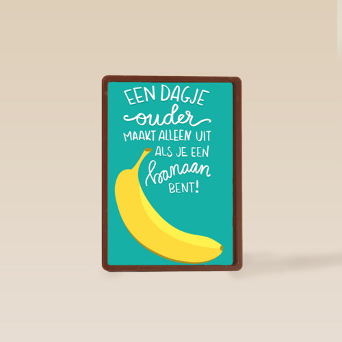 een dagje ouder maakt alleen uit voor een banaan