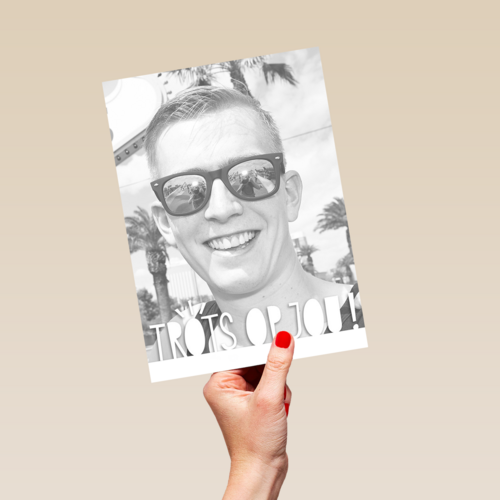 fotokaart staand trots op jou
